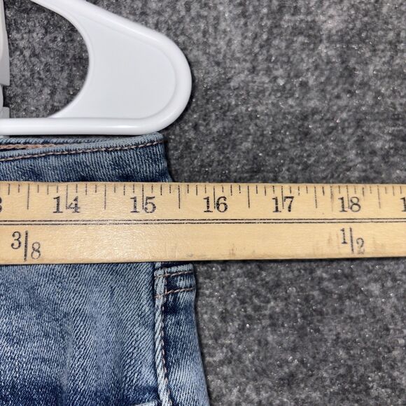 Articles of Society Shorts Womens Size 30 Blue Denim Distressed - Picture 4 of 11